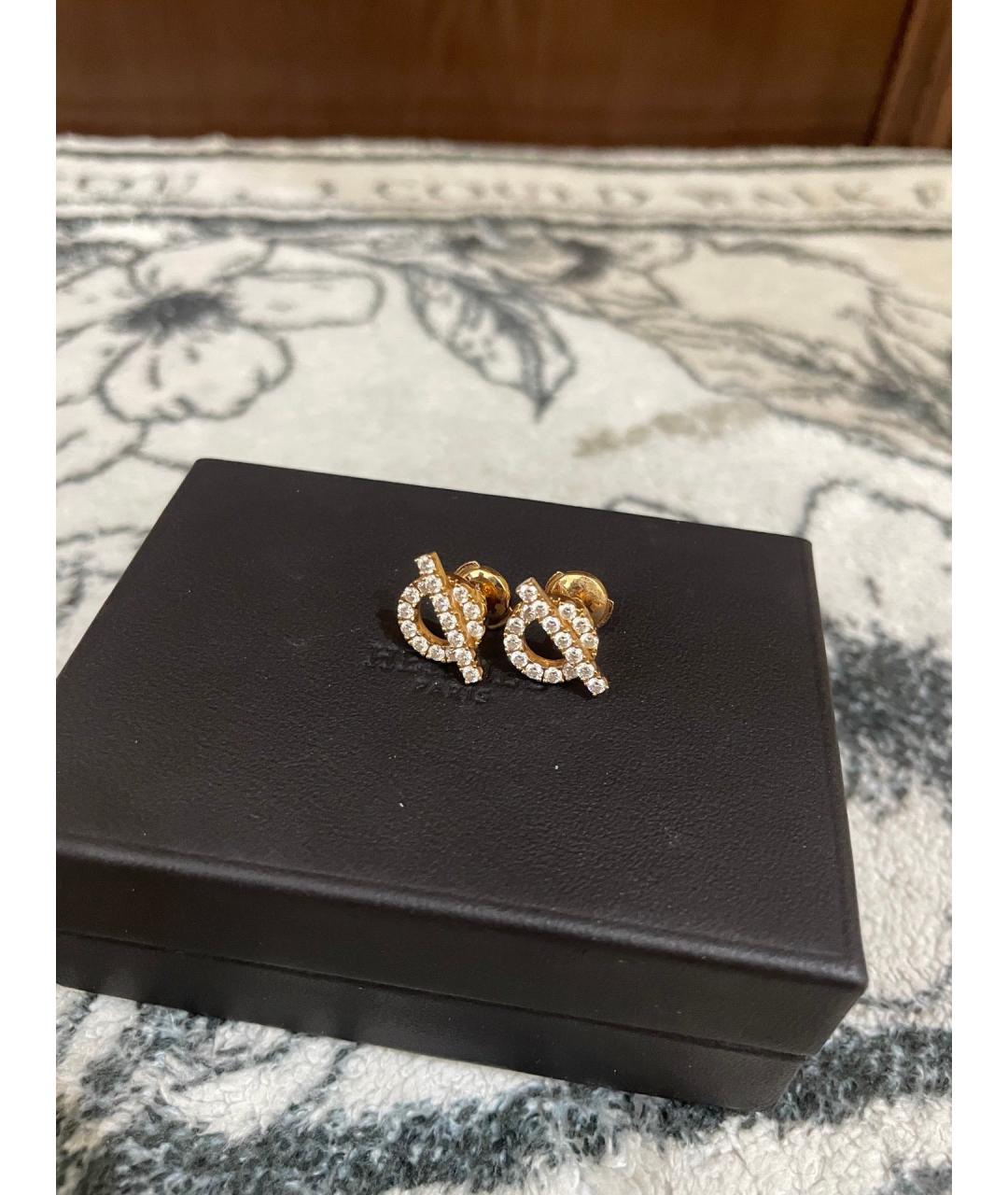 HERMES Золотые серьги из розового золота, фото 4
