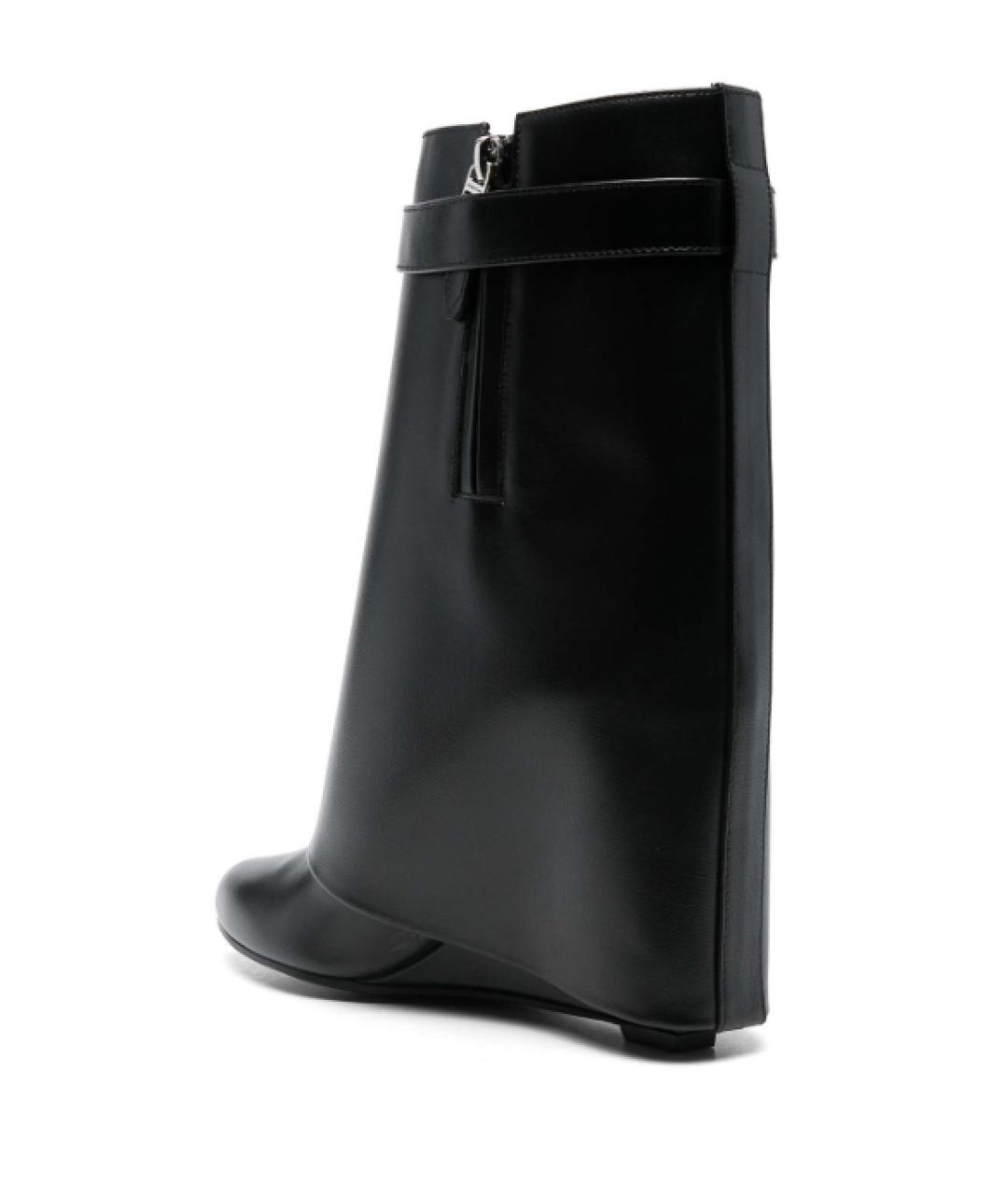 GIVENCHY Черные кожаные сапоги, фото 3