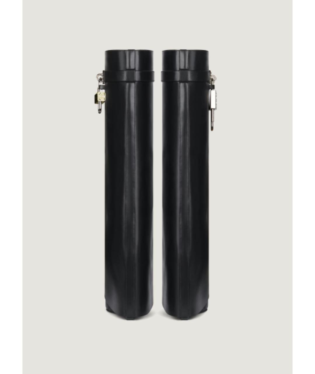 GIVENCHY Черные кожаные сапоги, фото 3