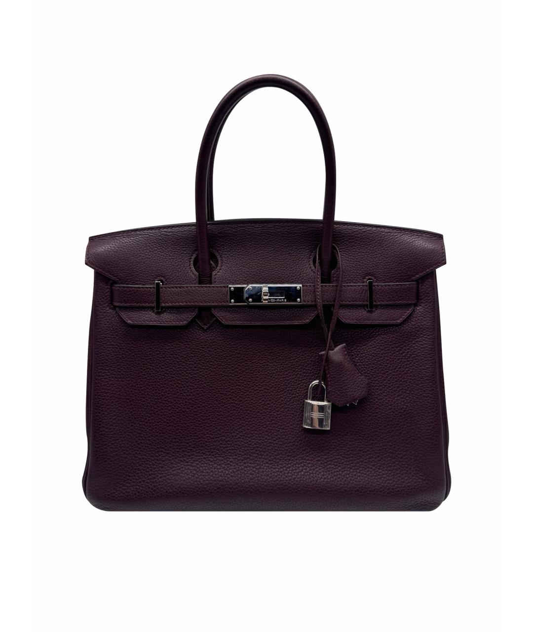 HERMES Фиолетовая кожаная сумка через плечо, фото 1