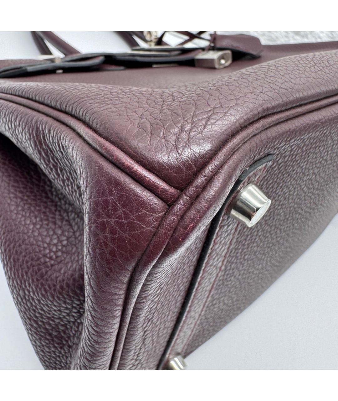 HERMES Фиолетовая кожаная сумка через плечо, фото 7