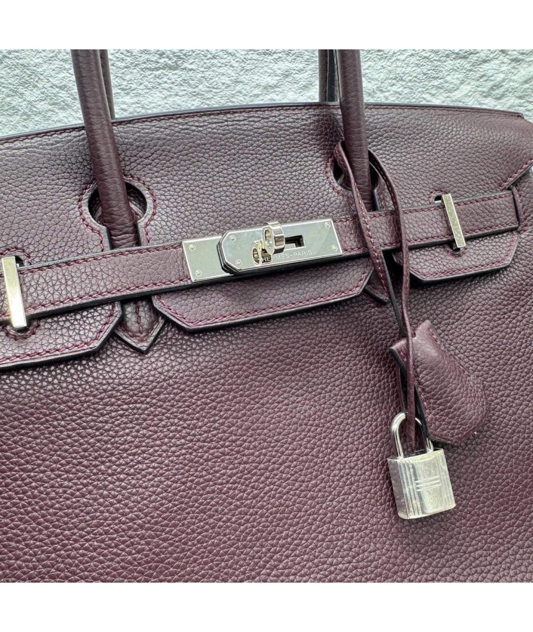 HERMES Фиолетовая кожаная сумка через плечо, фото 4