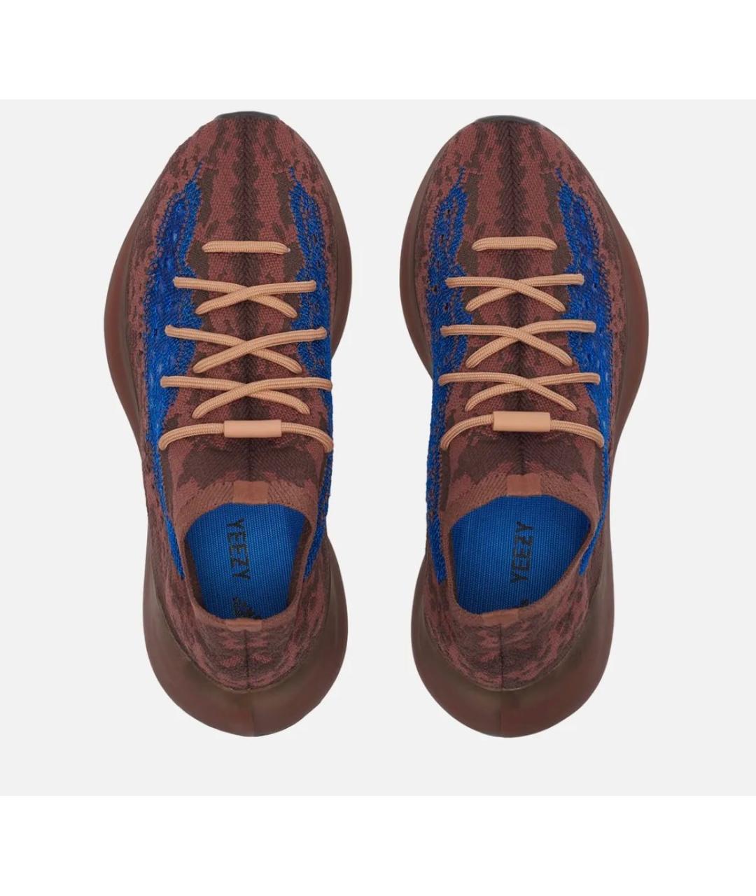 ADIDAS YEEZY Коричневые кроссовки, фото 3