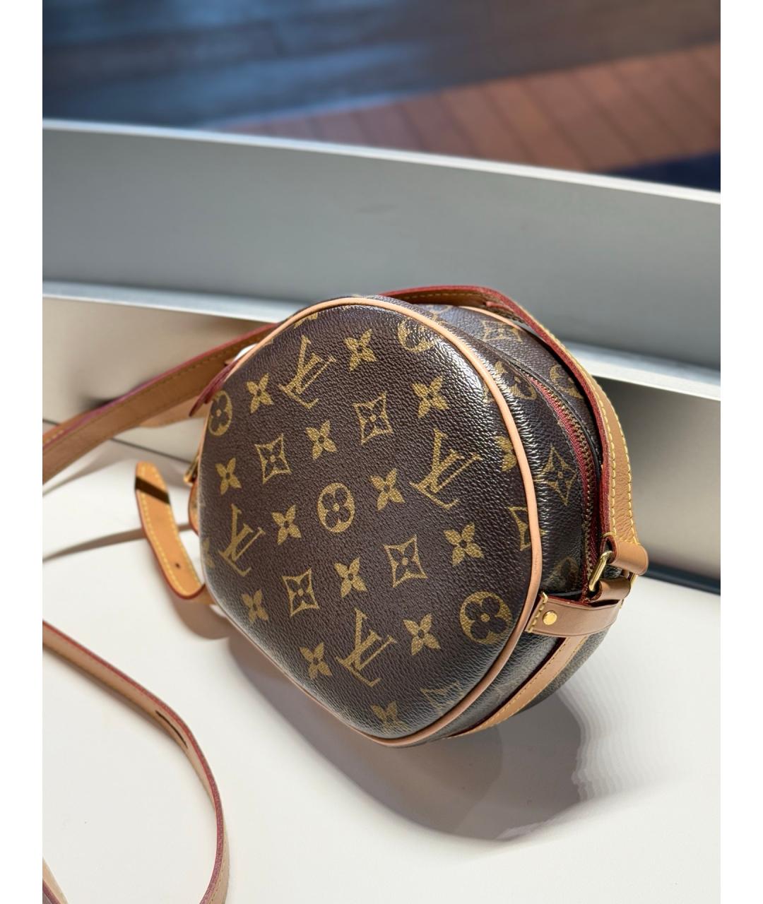 LOUIS VUITTON Коричневая сумка тоут из искусственной кожи, фото 3