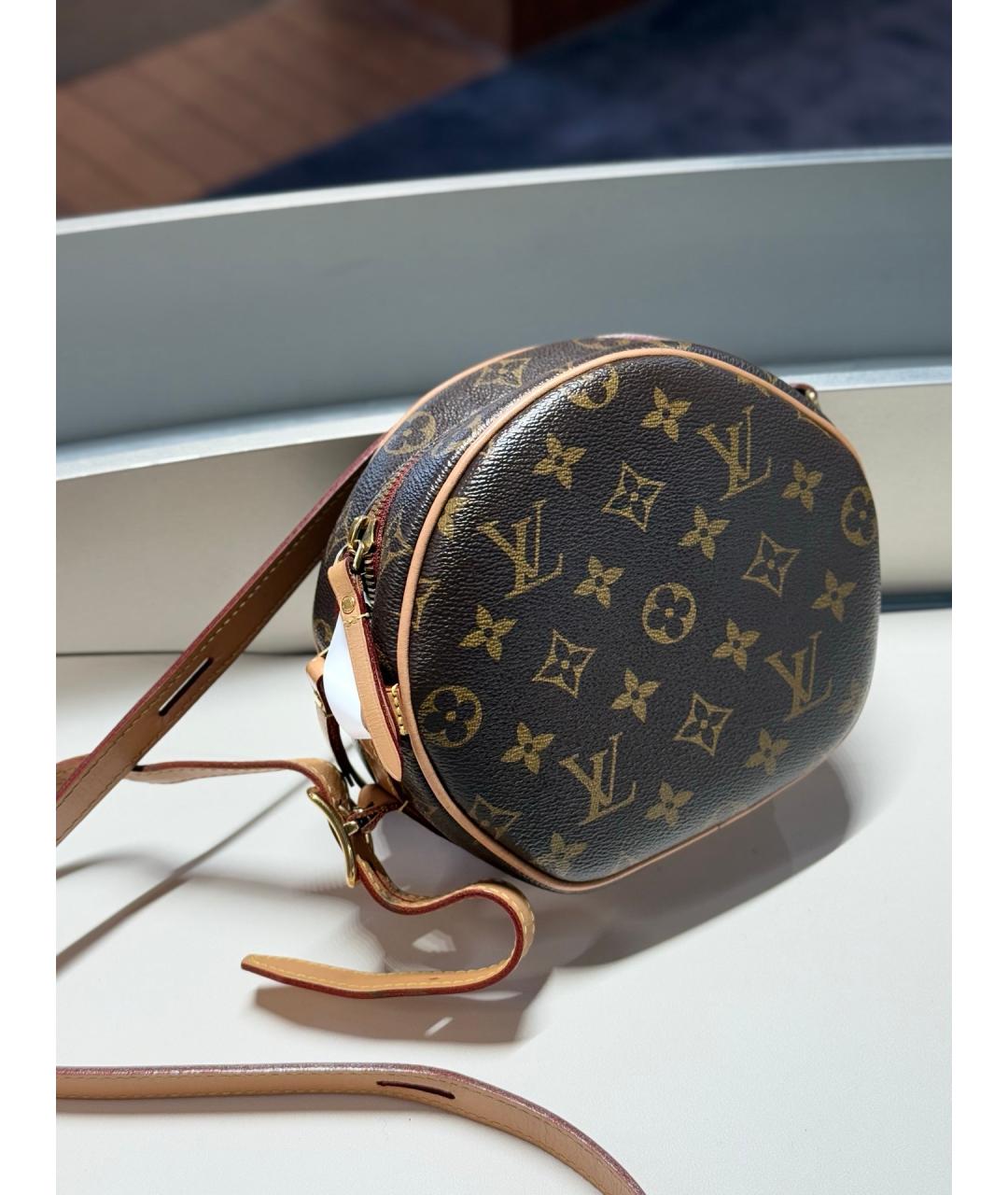 LOUIS VUITTON Коричневая сумка тоут из искусственной кожи, фото 4