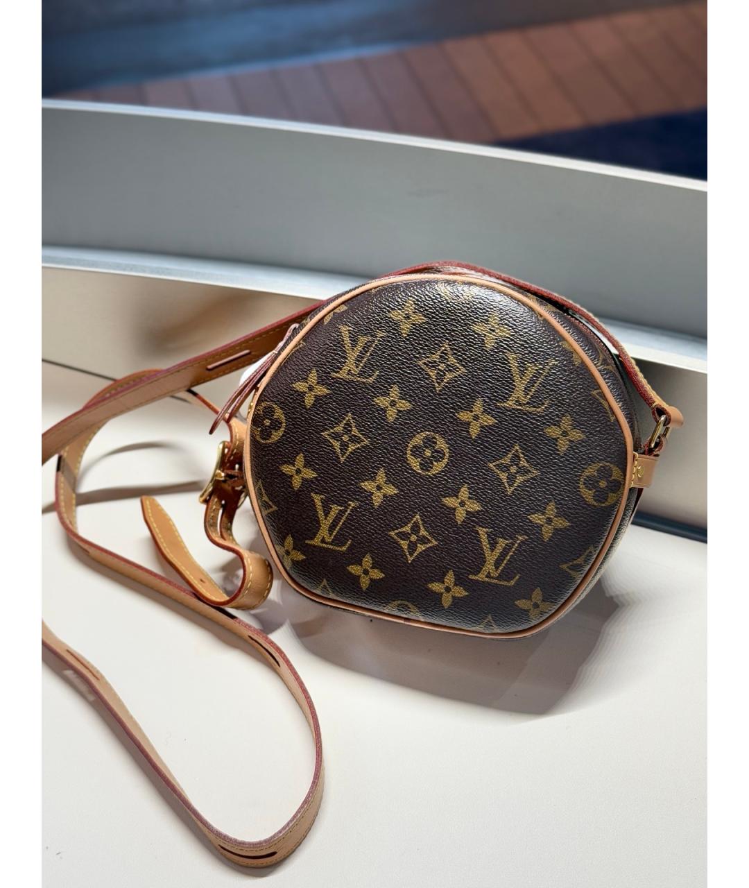 LOUIS VUITTON Коричневая сумка тоут из искусственной кожи, фото 2
