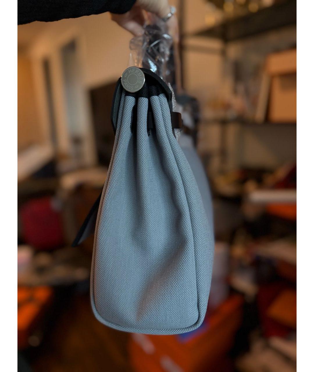 HERMES Серая сумка с короткими ручками, фото 8
