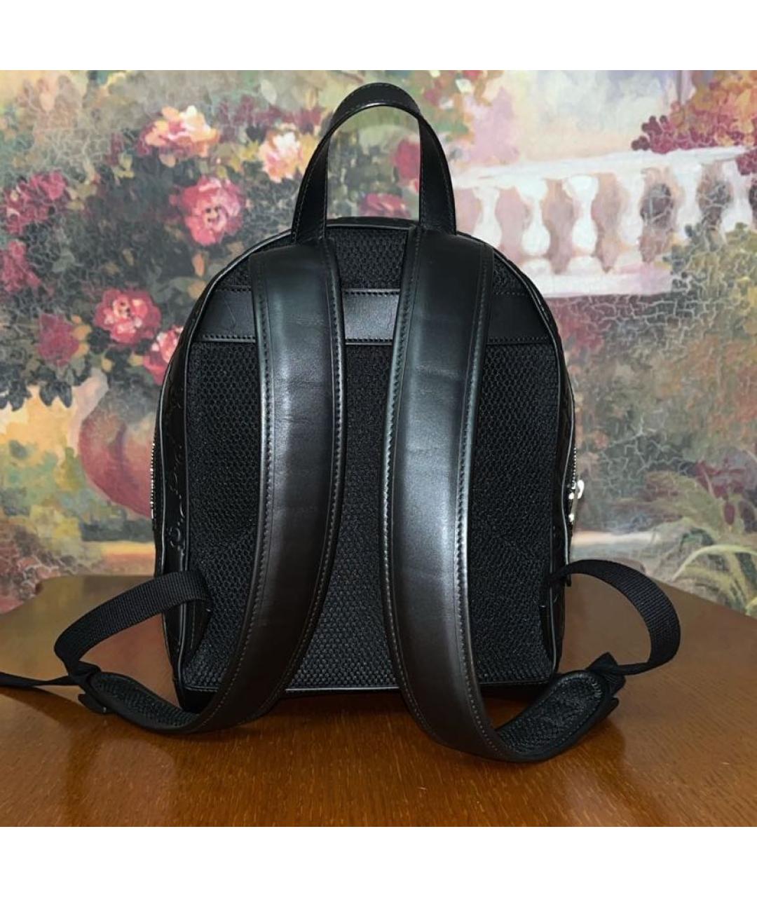 GUCCI Черный кожаный рюкзак, фото 3