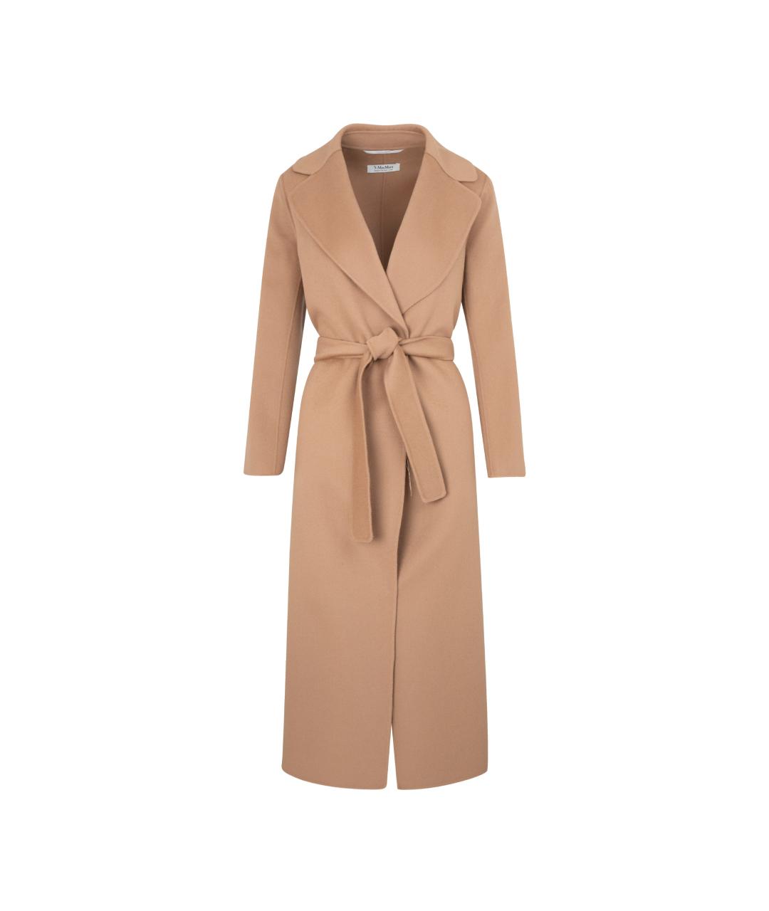 'S MAX MARA Бежевое шерстяное пальто, фото 1