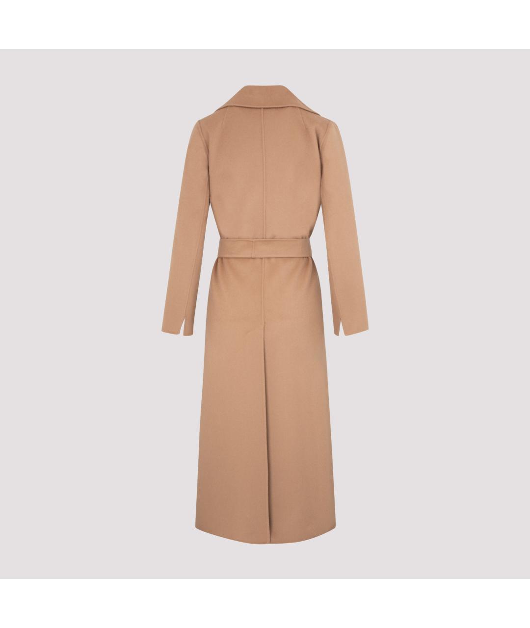 'S MAX MARA Бежевое шерстяное пальто, фото 2