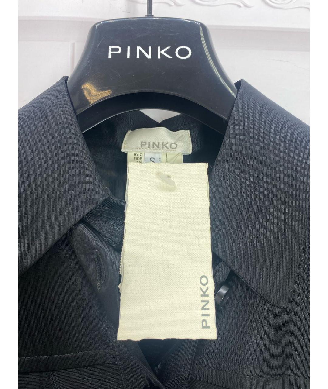 PINKO Черная вискозная блузы, фото 7