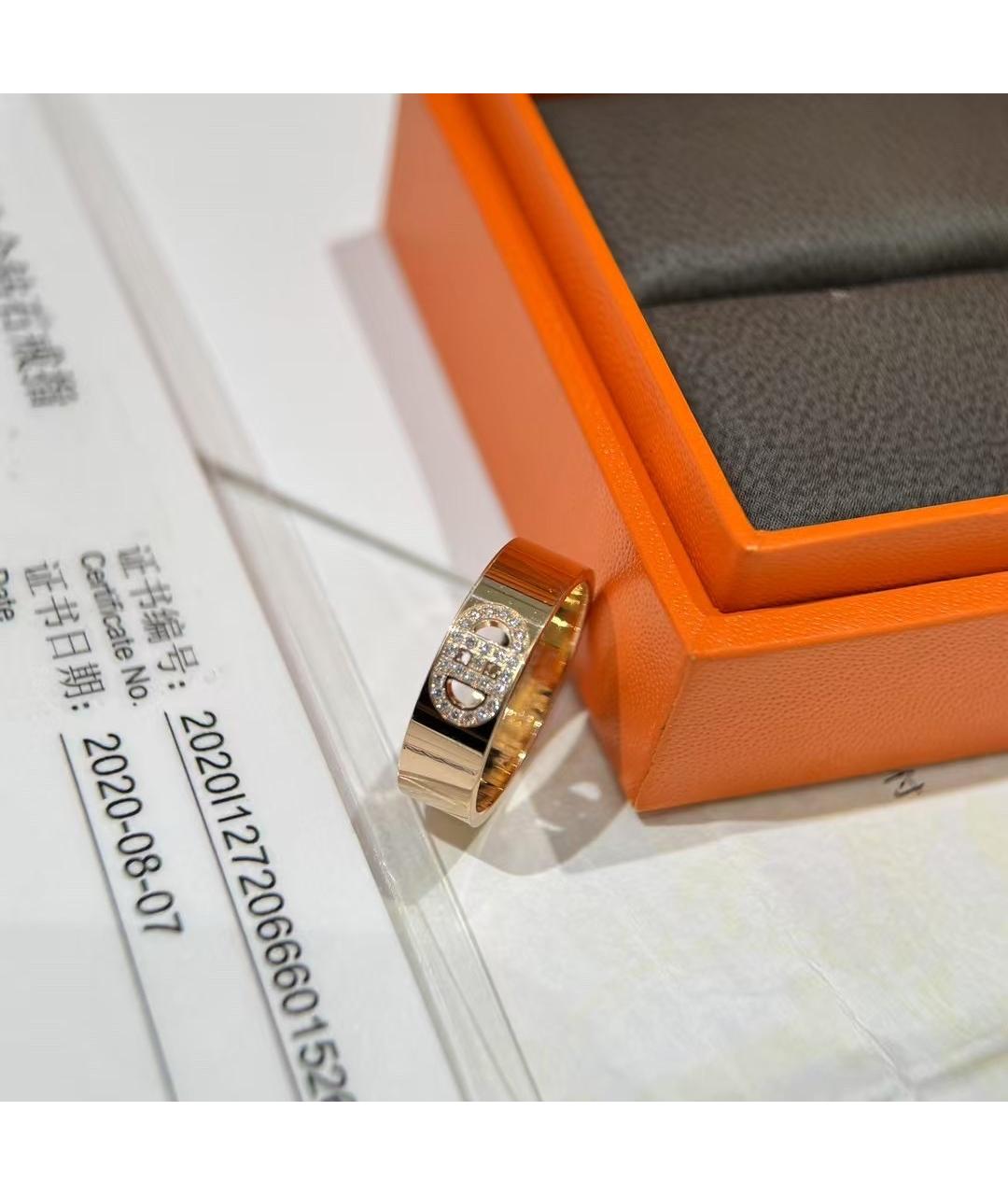 HERMES Золотое кольцо из розового золота, фото 2