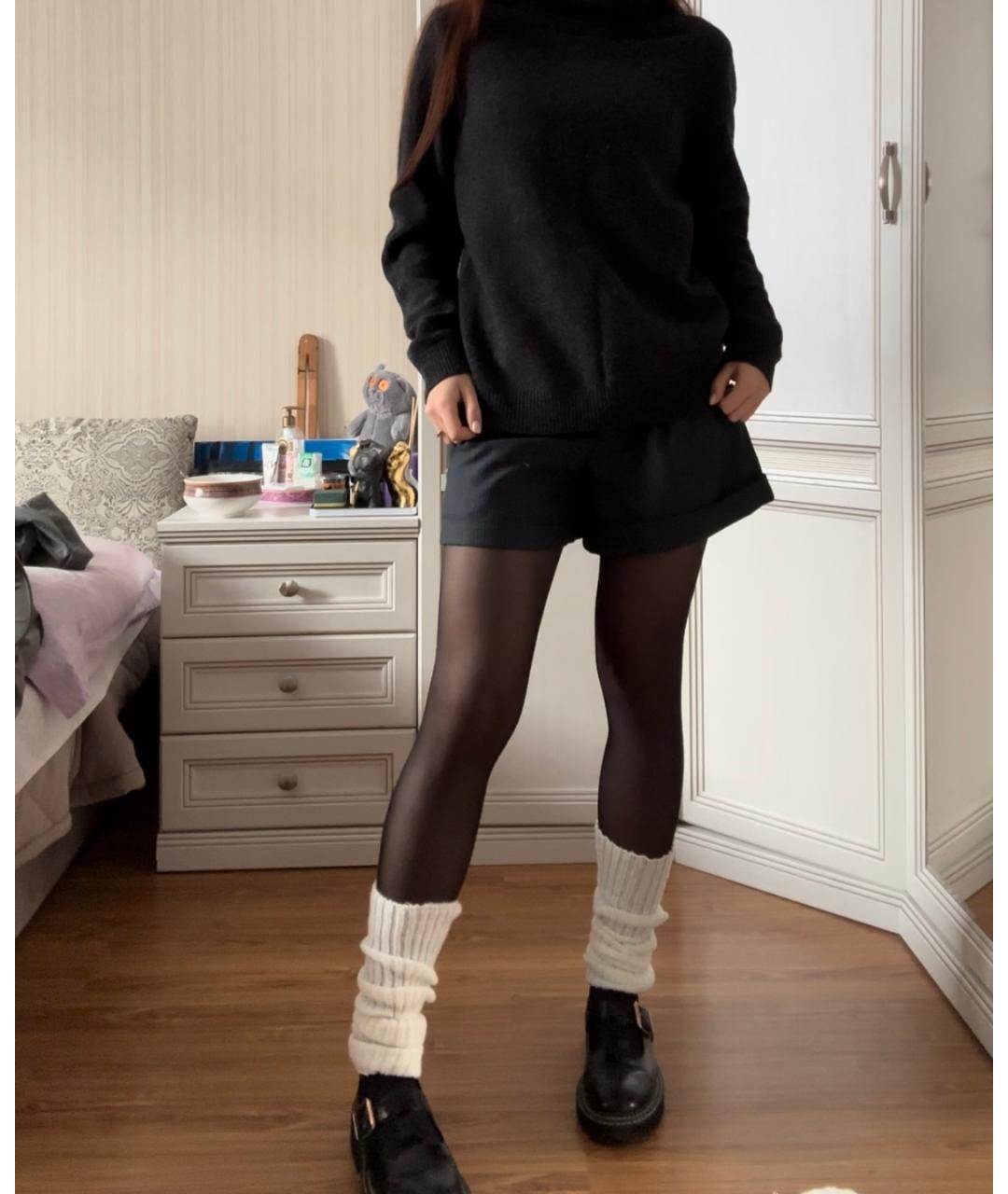 MIU MIU Серые шерстяные шорты, фото 2