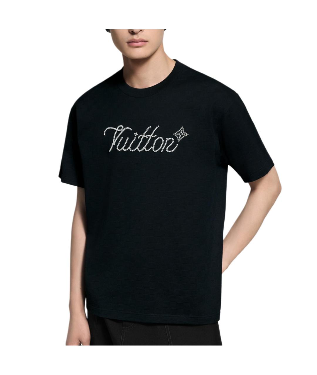 LOUIS VUITTON Черная футболка, фото 3