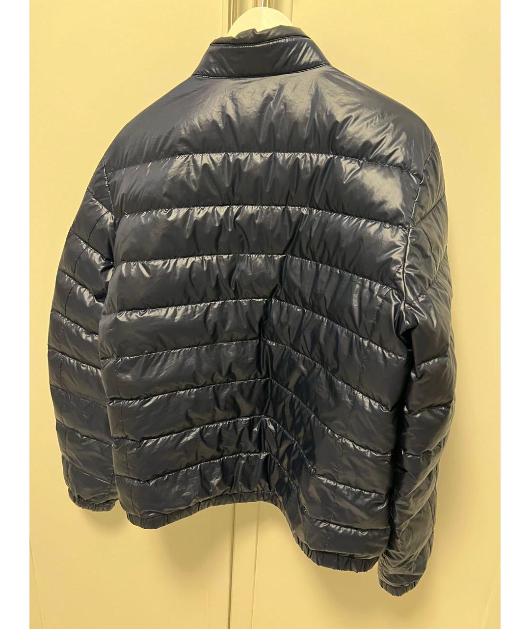 PRADA Темно-синий полиэстеровый пуховик, фото 2