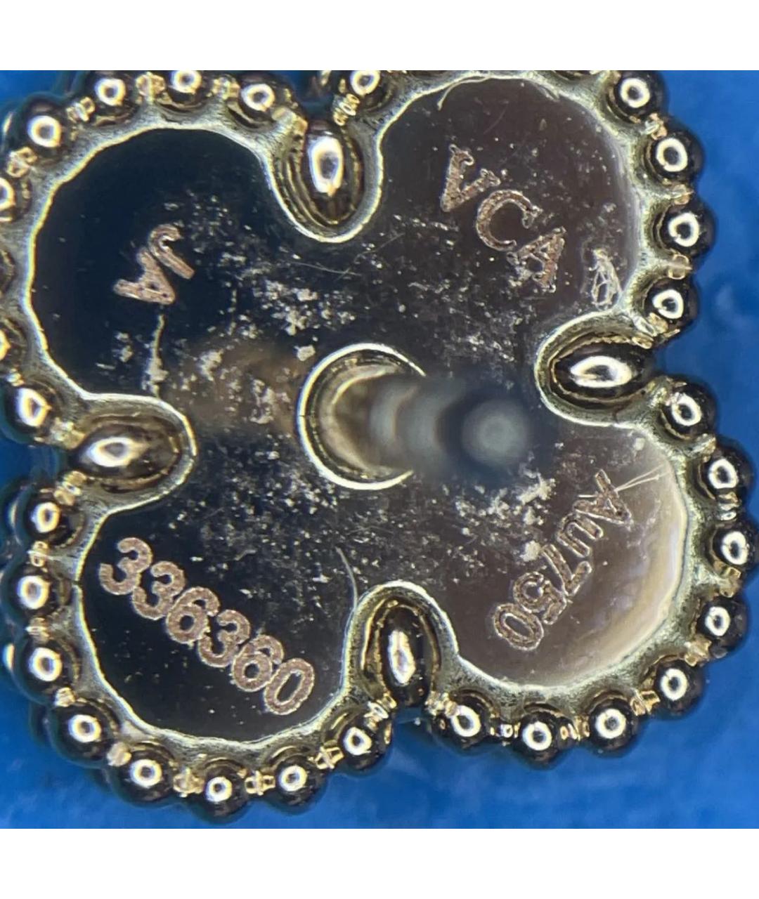 VAN CLEEF & ARPELS Бордовые серьги из розового золота, фото 8