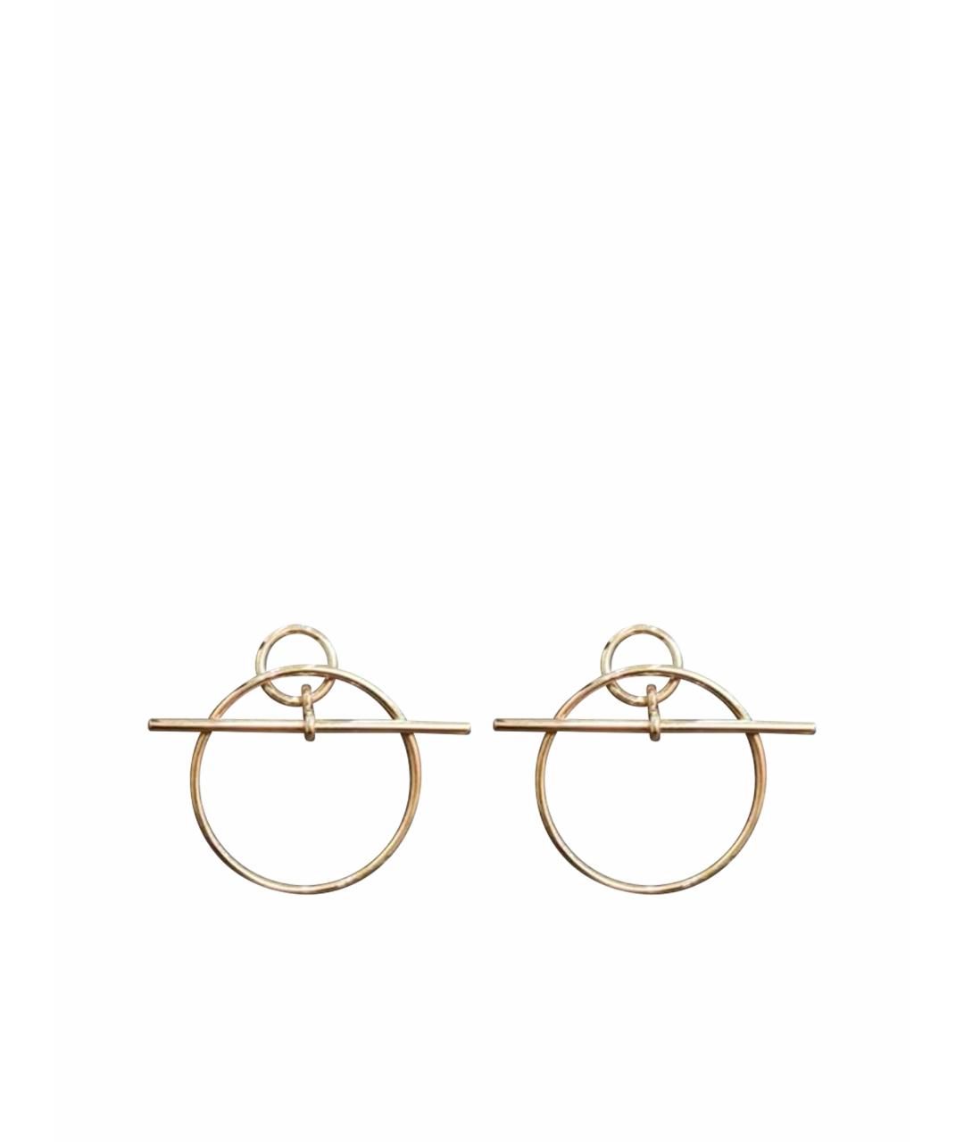 HERMES Золотые серьги из розового золота, фото 1