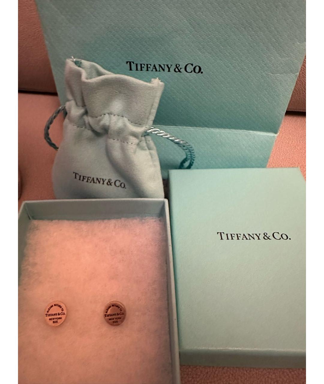 TIFFANY&CO Серебряные серебряные серьги, фото 2