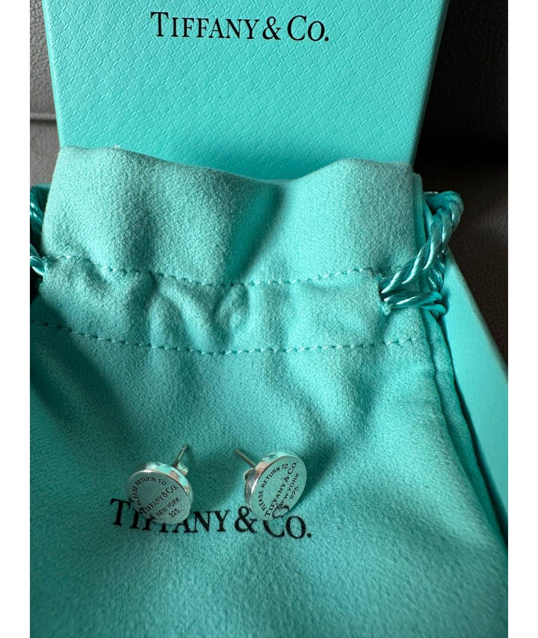 TIFFANY&CO Серебряные серебряные серьги, фото 5