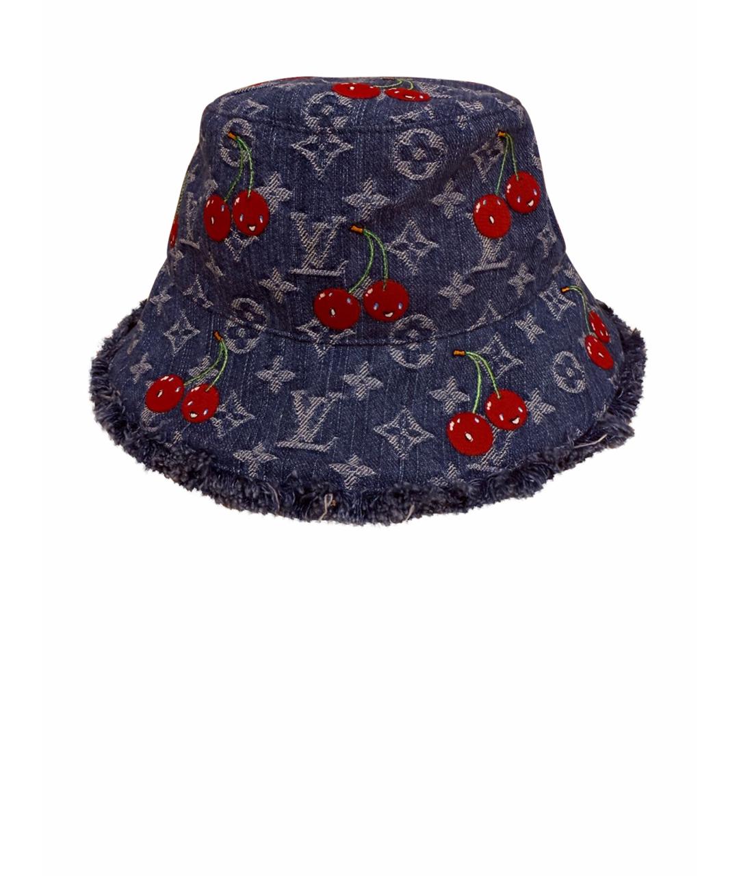 LOUIS VUITTON Синяя хлопковая панама, фото 1