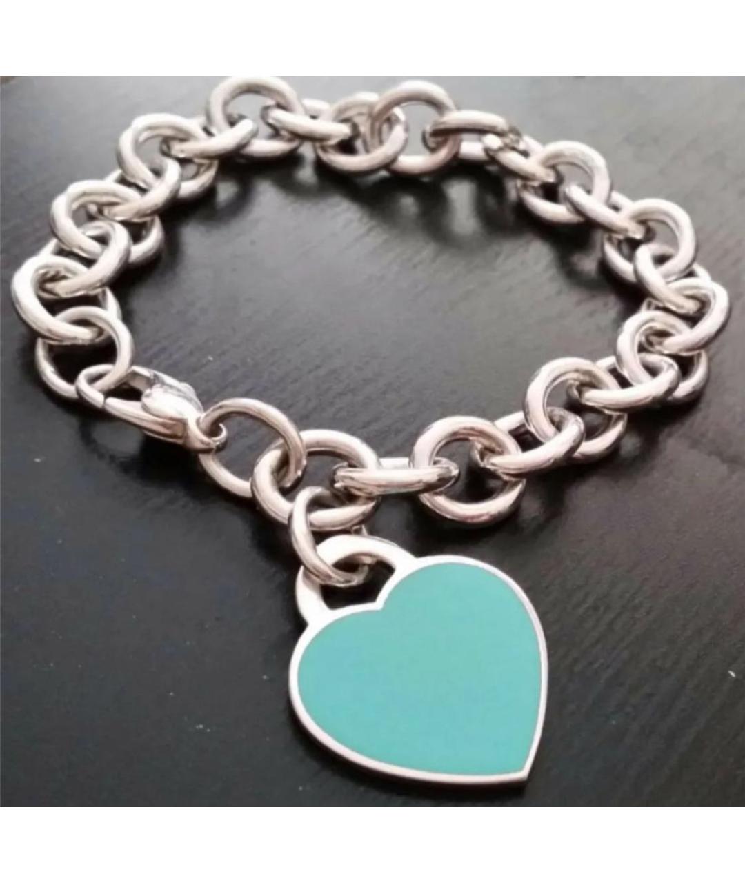 TIFFANY&CO Бирюзовый серебряный браслет, фото 7