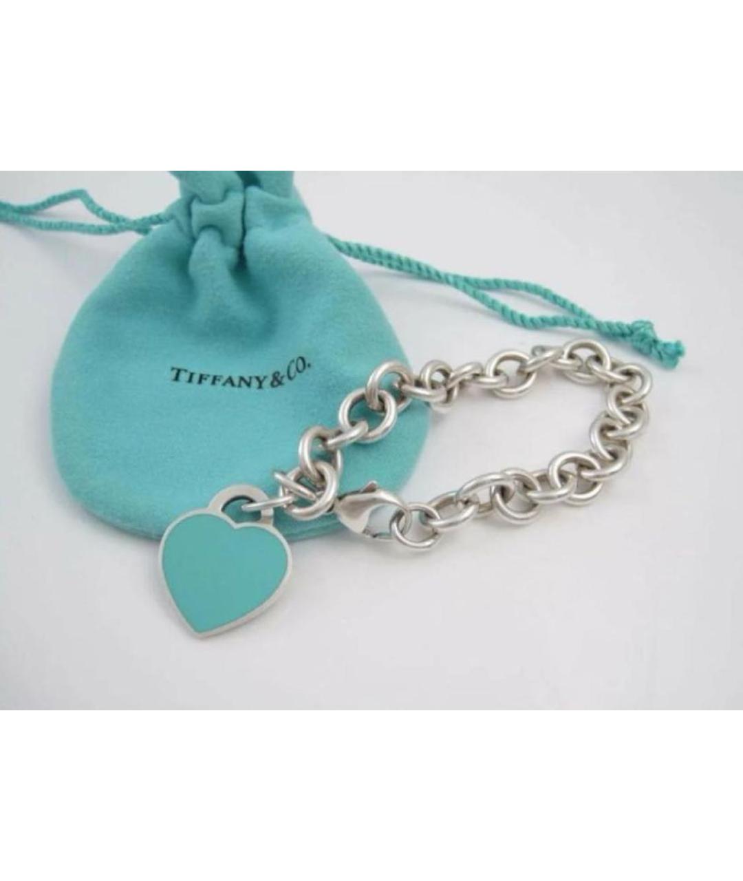 TIFFANY&CO Бирюзовый серебряный браслет, фото 2