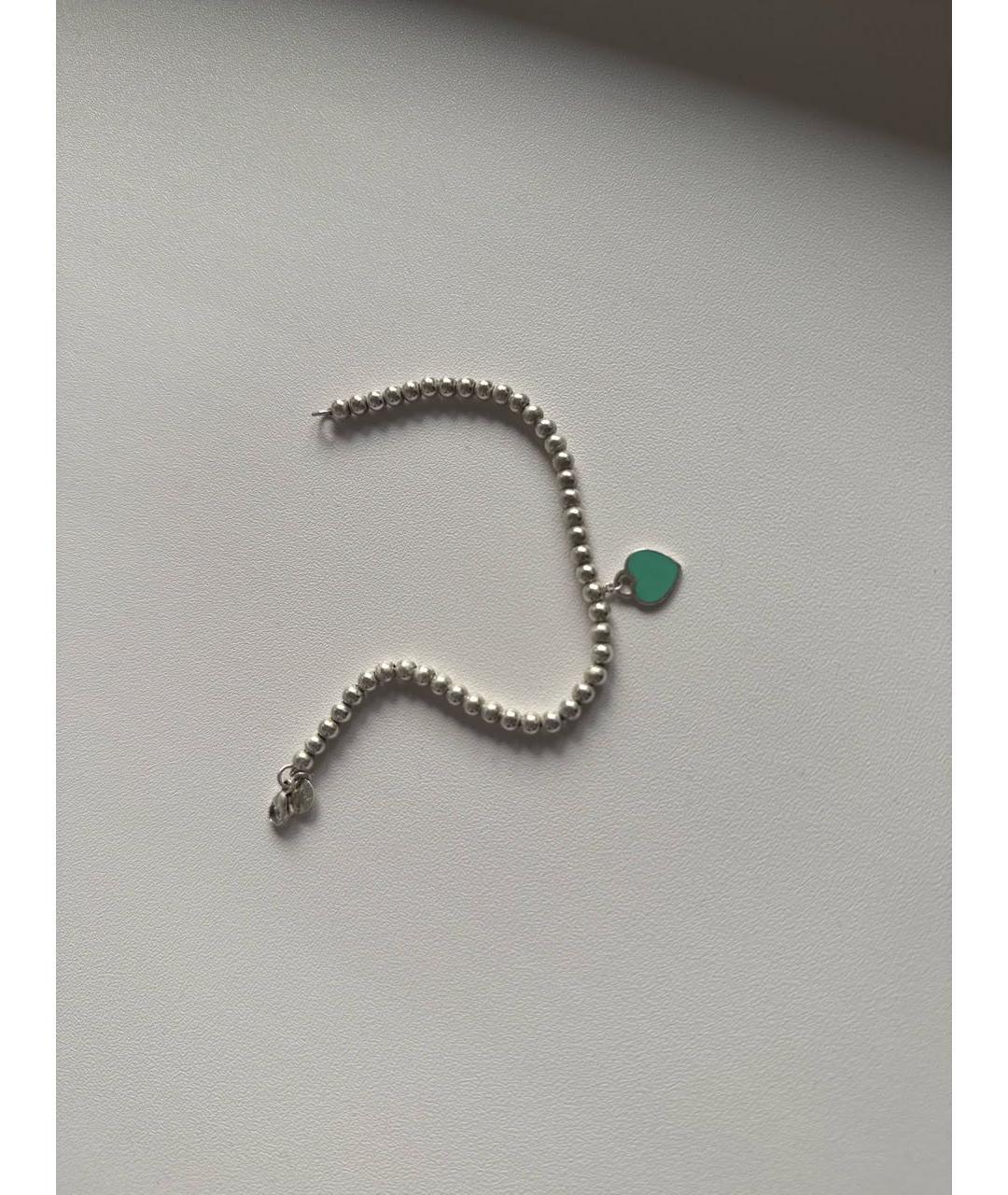 TIFFANY&CO Бирюзовый серебряный браслет, фото 5