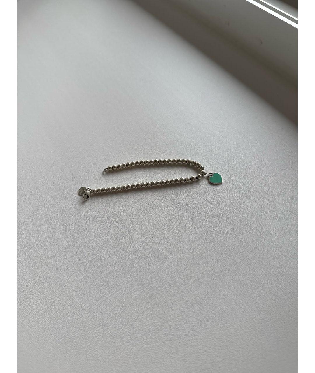 TIFFANY&CO Бирюзовый серебряный браслет, фото 9