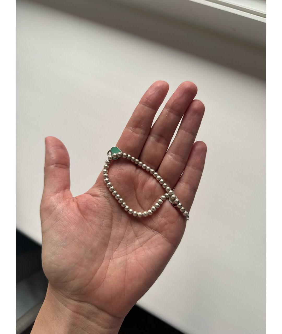 TIFFANY&CO Бирюзовый серебряный браслет, фото 7
