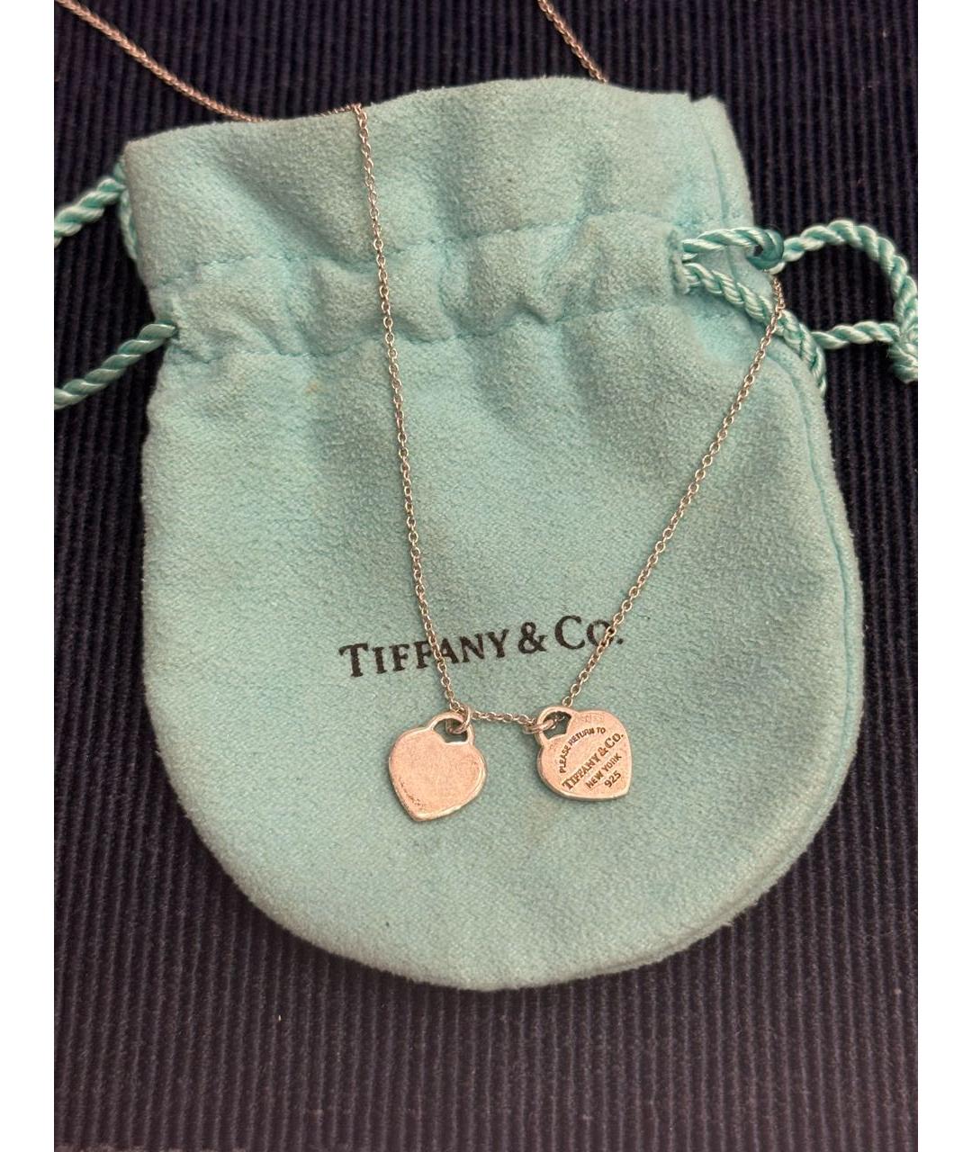 TIFFANY&CO Бирюзовое серебряное колье, фото 4