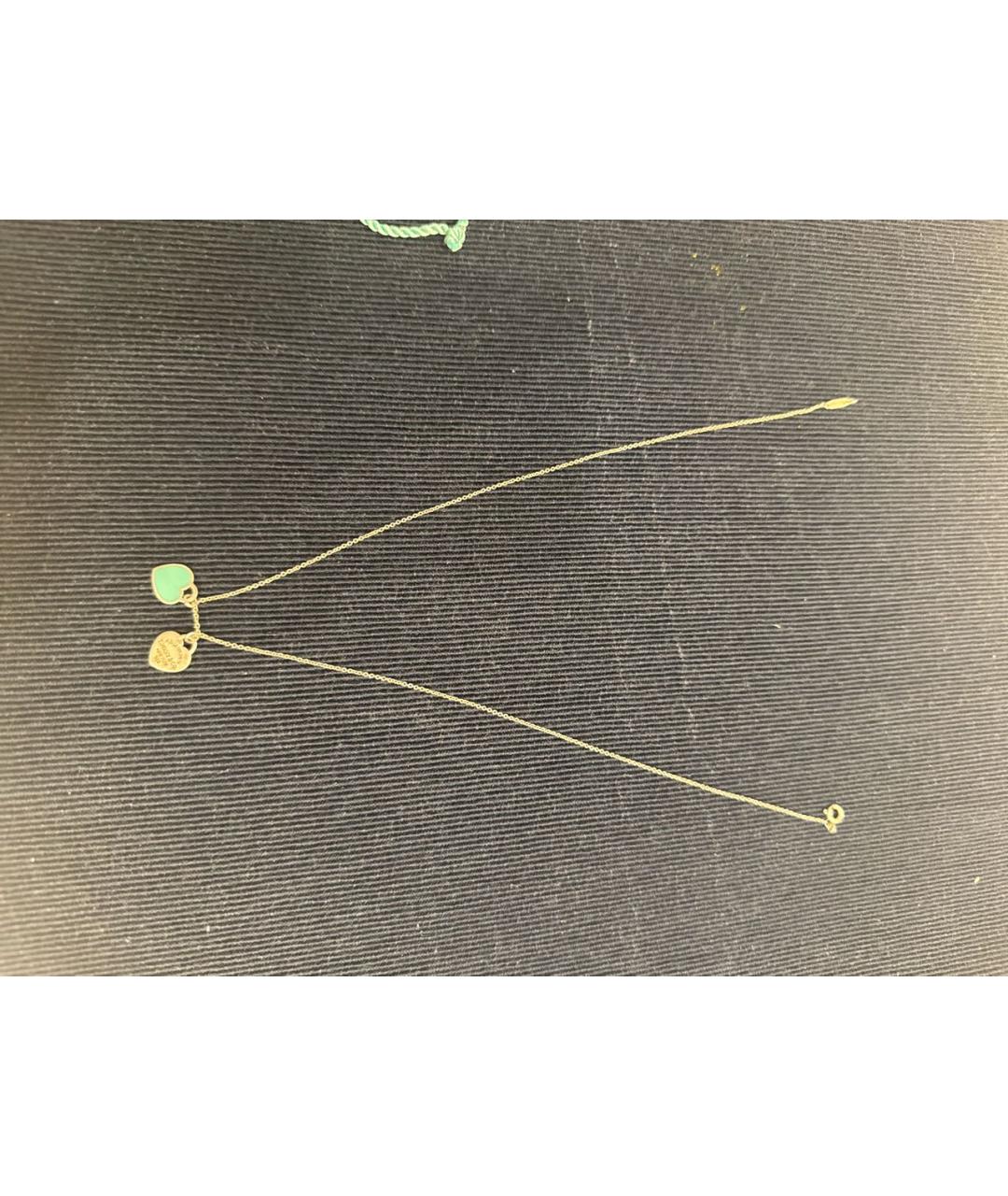 TIFFANY&CO Бирюзовое серебряное колье, фото 2