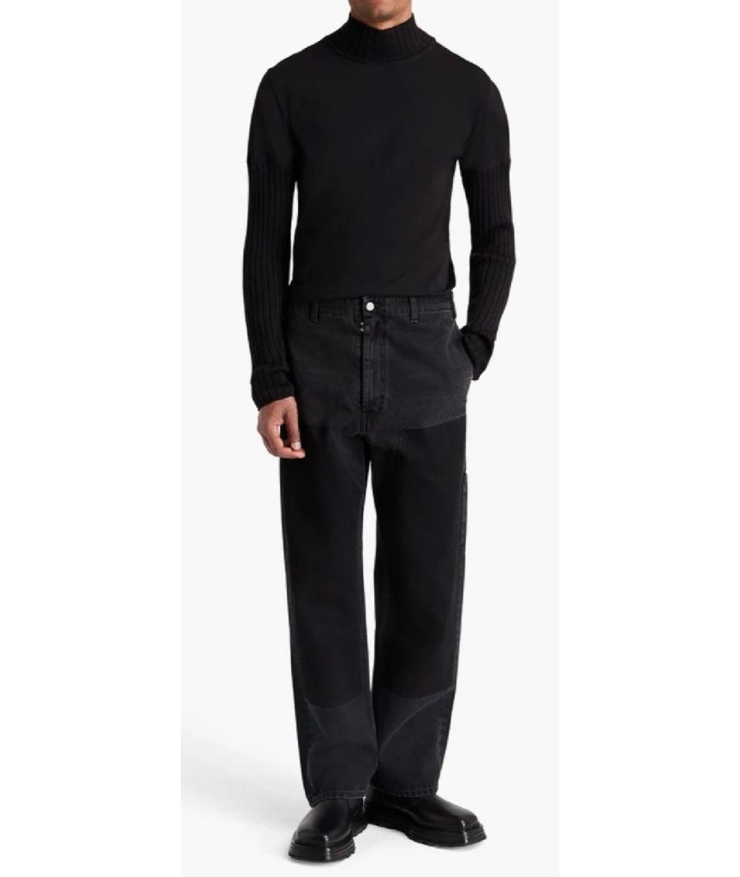 MM6 MAISON MARGIELA Черные хлопковые джинсы, фото 2