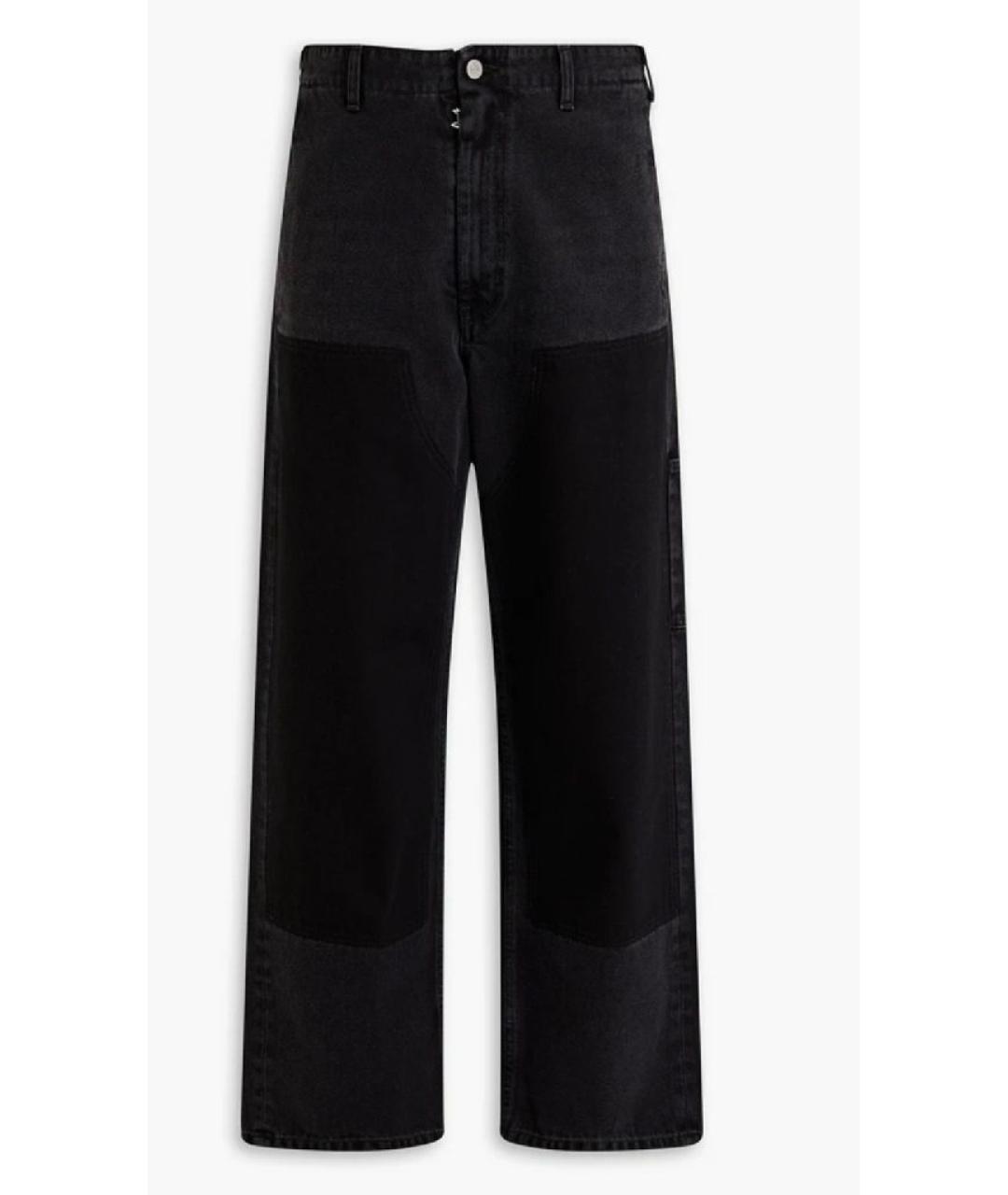 MM6 MAISON MARGIELA Черные хлопковые джинсы, фото 5