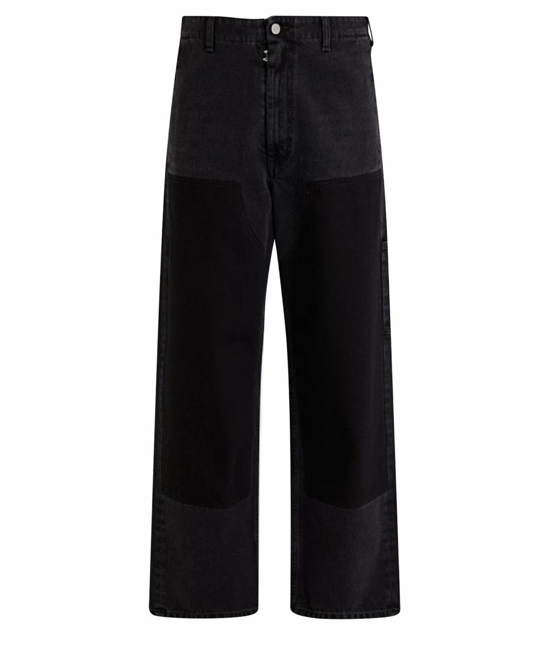 MM6 MAISON MARGIELA Черные хлопковые джинсы, фото 1