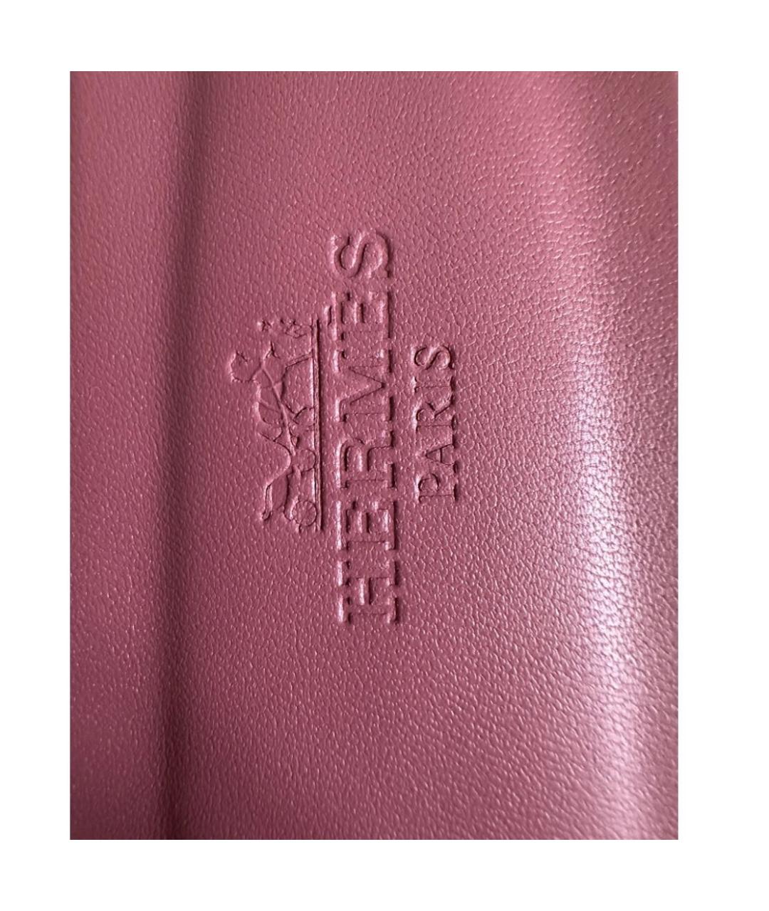 HERMES Розовые кожаные сандалии, фото 5