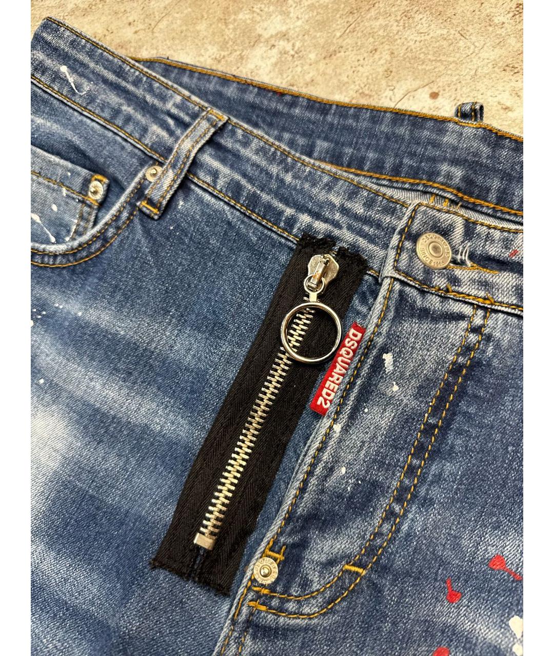 DSQUARED2 Синие джинсы, фото 4