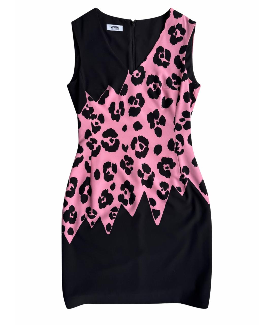 MOSCHINO Мульти полиэстеровое платье, фото 1