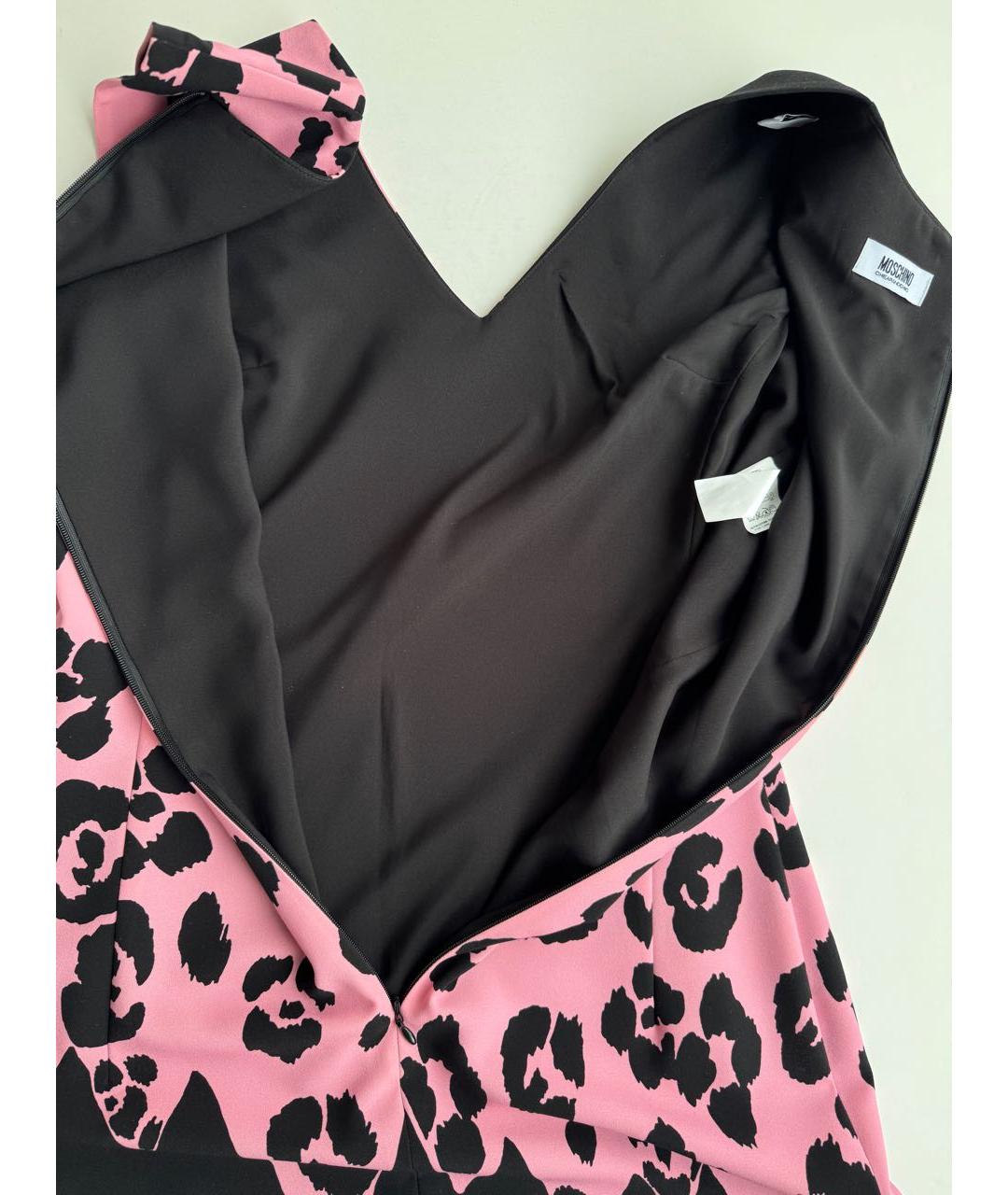 MOSCHINO Мульти полиэстеровое платье, фото 3