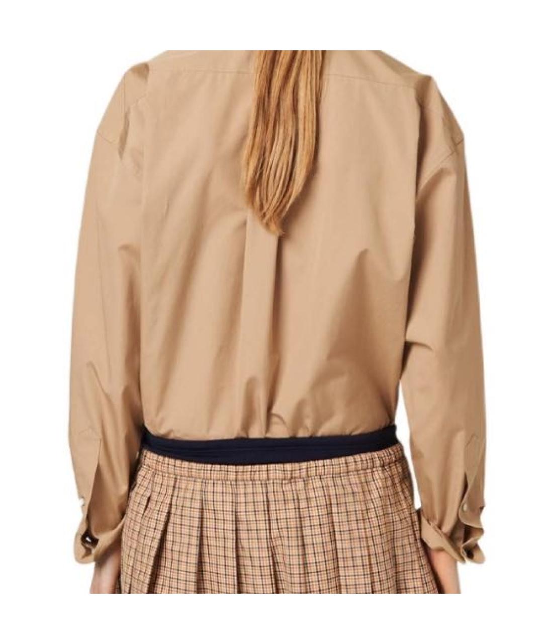MIU MIU Бежевая рубашка, фото 6