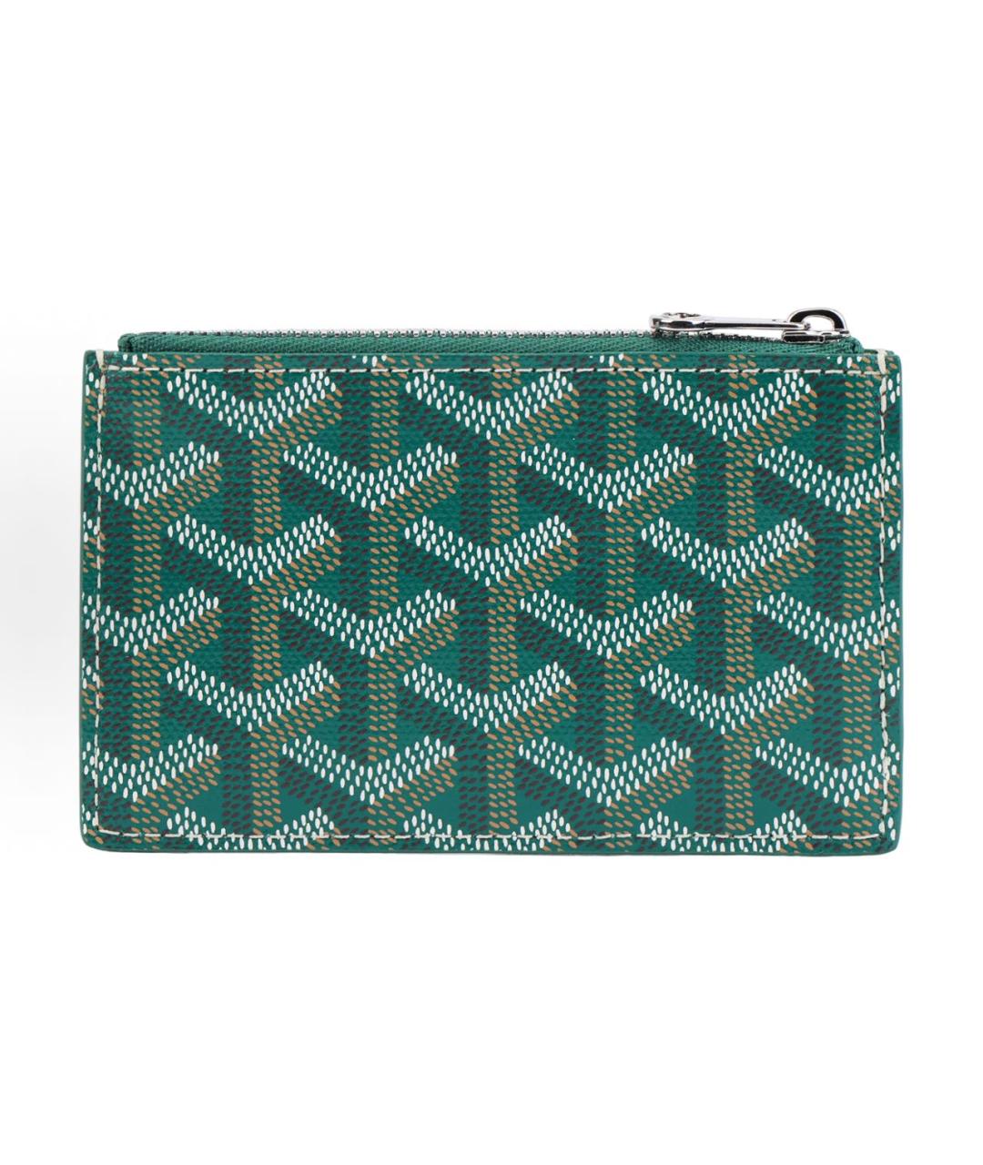 GOYARD Зеленый кожаный кардхолдер, фото 4