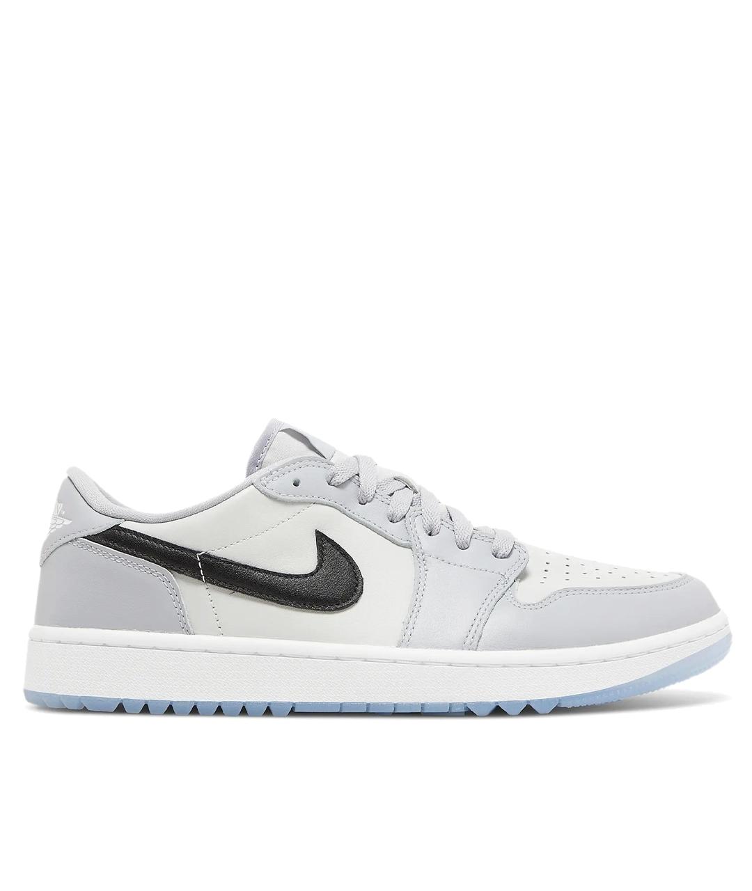 JORDAN Серые кожаные кроссовки, фото 1