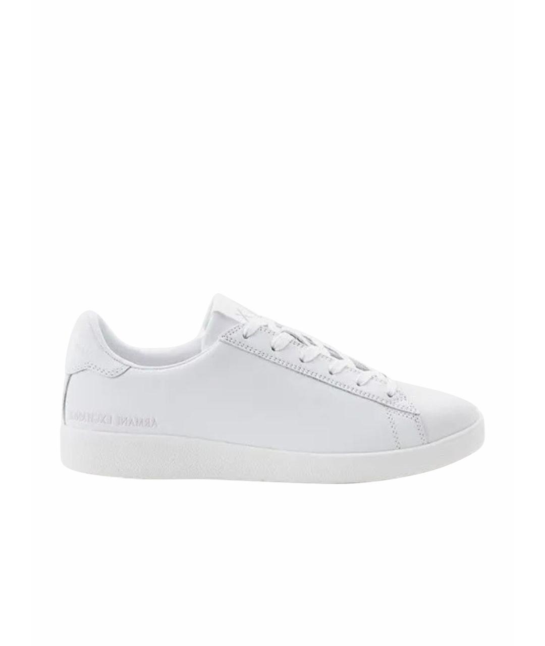 ARMANI EXCHANGE Белые кожаные кеды, фото 1