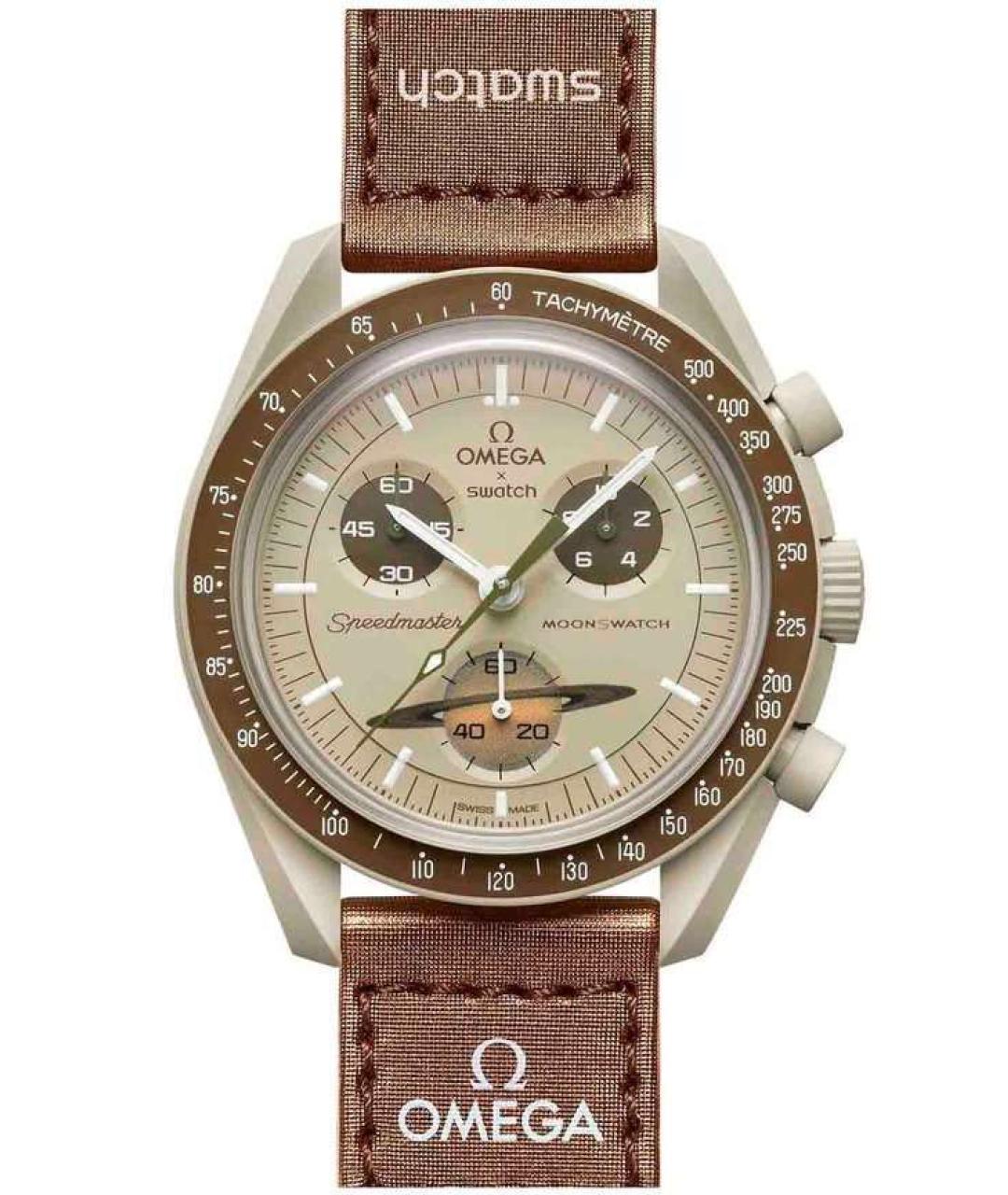 OMEGA Бежевые керамические часы, фото 1