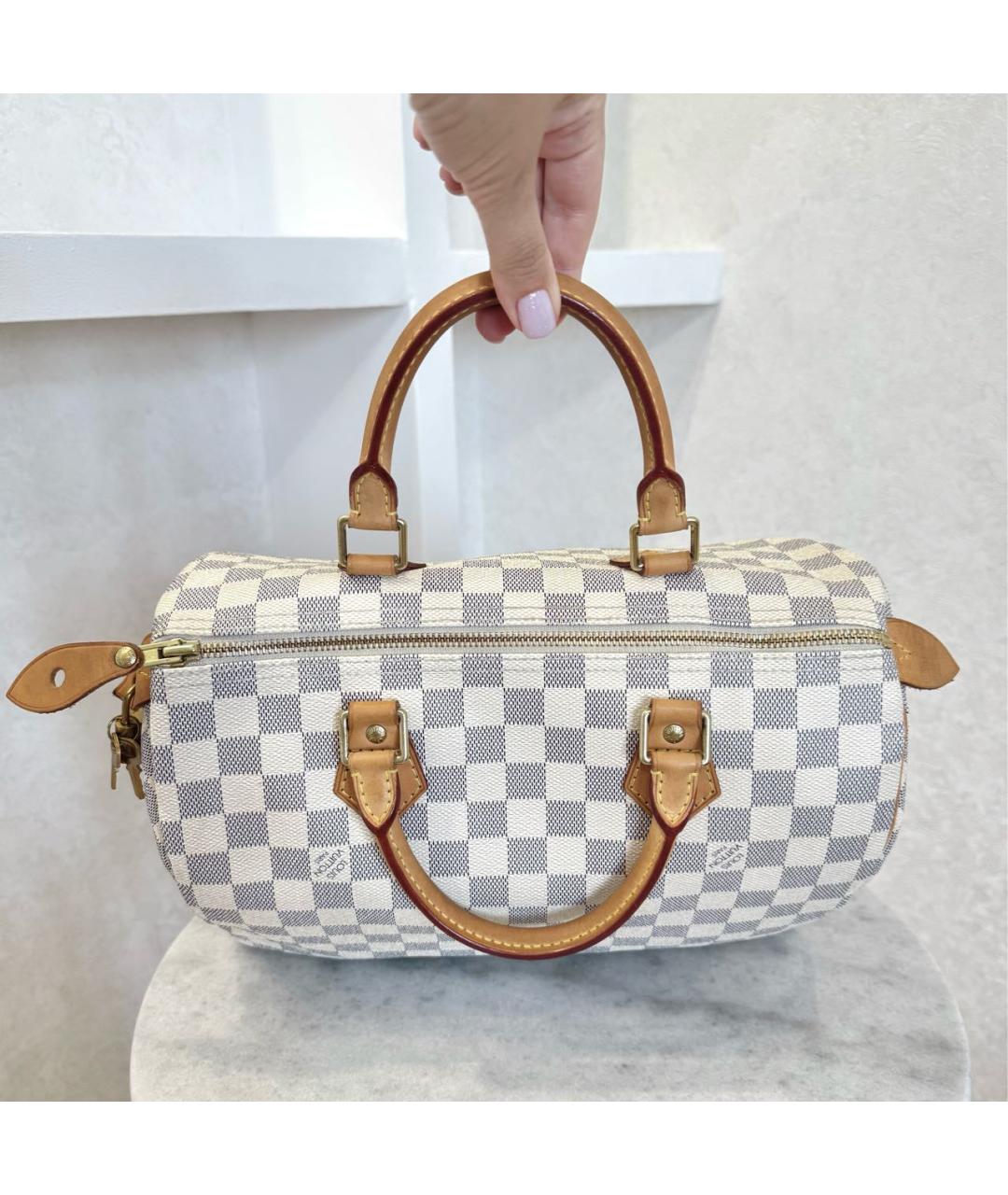 LOUIS VUITTON Серая сумка с короткими ручками, фото 6
