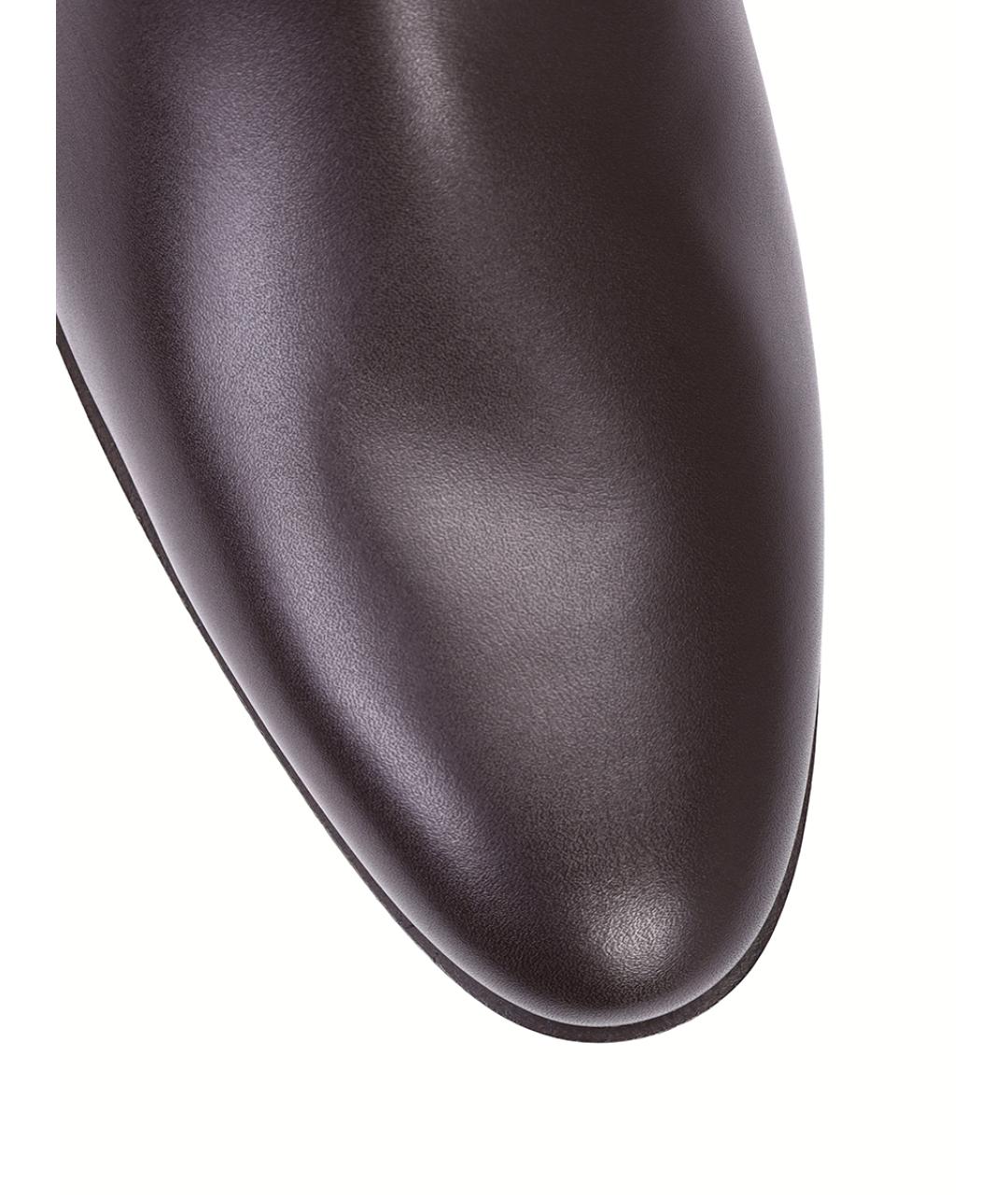 GIANVITO ROSSI Коричневые кожаные ботильоны, фото 5