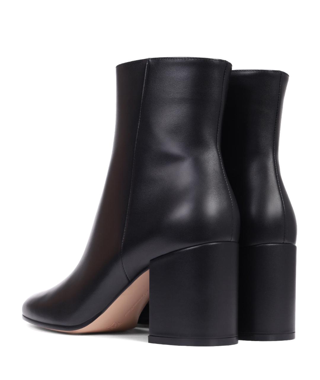 GIANVITO ROSSI Черные кожаные ботильоны, фото 4