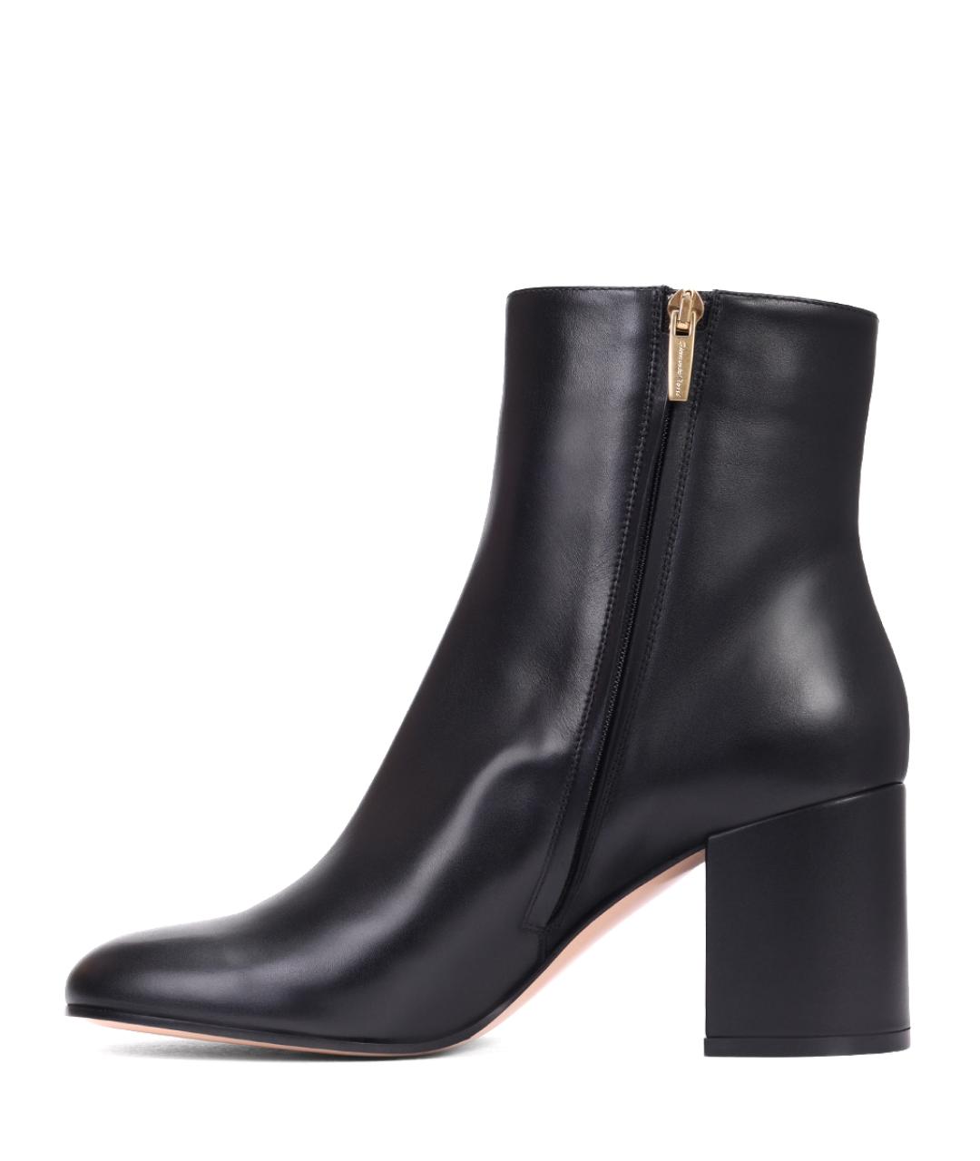 GIANVITO ROSSI Черные кожаные ботильоны, фото 3