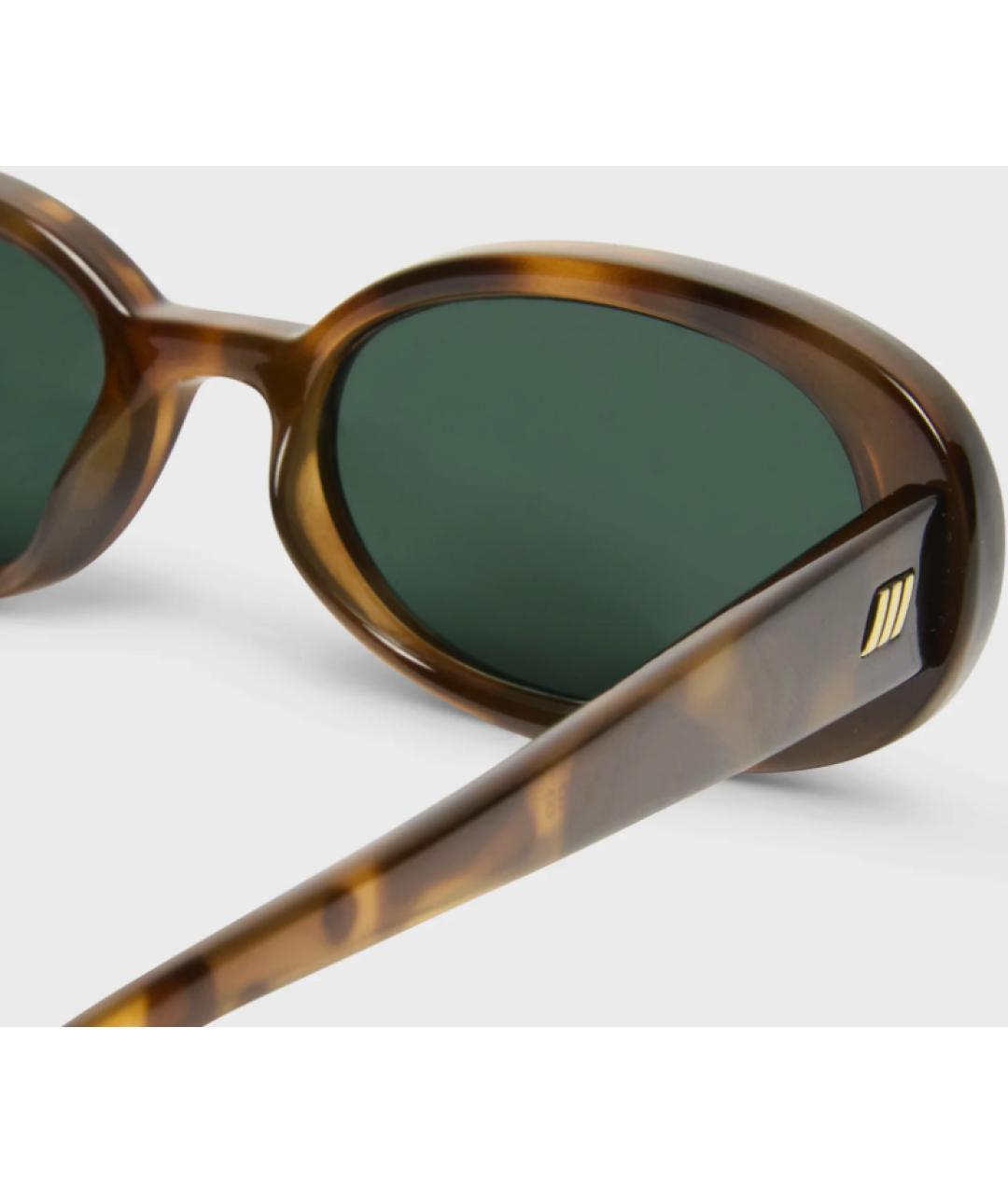 LE SPECS Коричневые пластиковые солнцезащитные очки, фото 3