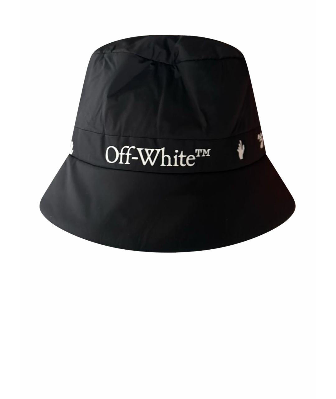 OFF-WHITE Черная синтетическая панама, фото 1