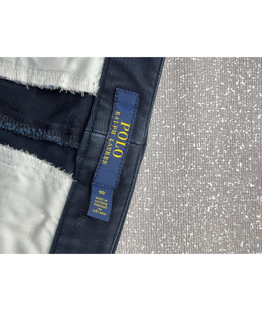 POLO RALPH LAUREN Темно-синие хлопковые брюки узкие, фото 4